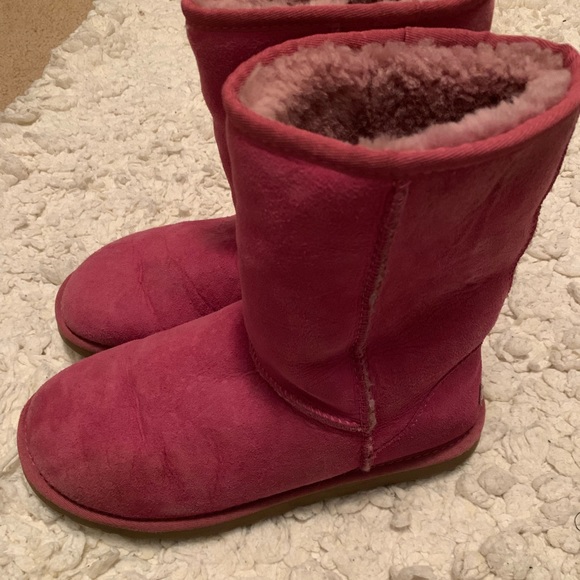 UGG Shoes - Pink classic short sheepskin leather ugg australia boots 5825 7